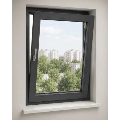 Металлопластиковое окно REHAU Euro 70 1-створчатое поворотно-откидное ламинированное 900×1200 мм-0