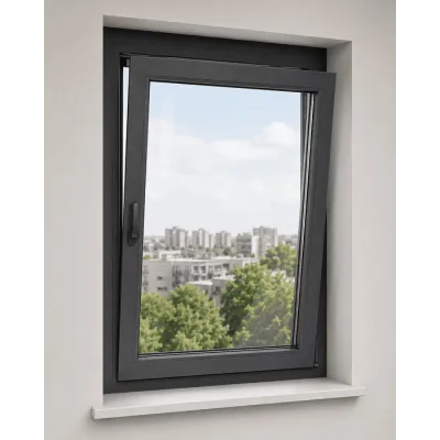 Металопластикове вікно WDS 5S 1-стулкове поворотно-відкидне ламіноване 1200×1100 мм-0