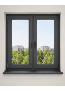 Металлопластиковое окно REHAU Euro 70 2-створчатое поворотно-откидное ламинированное 1300×1400 мм