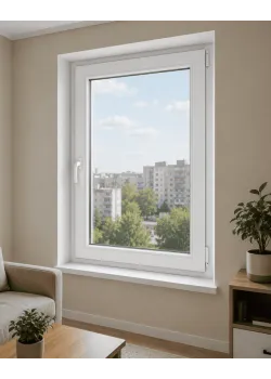 Металопластикове вікно Steko 8S MD 1-стулкове поворотно-відкидне 1100×1200 мм