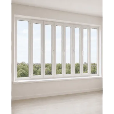 Панорамные металлопластиковые окна WDS 7S 3400x2150 мм-0