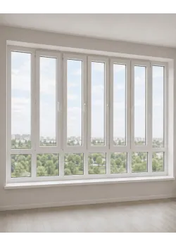 Панорамные металлопластиковые окна WDS 7S 3600x2700 мм