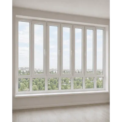 Панорамные металлопластиковые окна WDS 7S 3600x2700 мм-0
