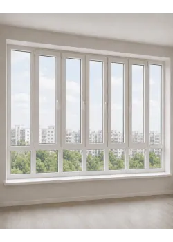 Панорамные металлопластиковые окна WDS 7S 3700x2150 мм