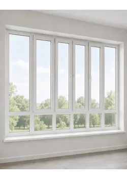 Панорамные металлопластиковые окна WDS 7S 4600x2500 мм
