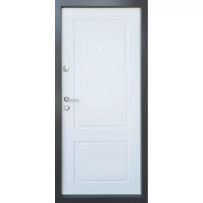 Входные Двери Эталон Соната антрацит/белое дерево "Qdoors"-1