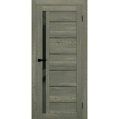 Межкомнатные Двери Terminus Ukrainian Doors UD-13 Черное стекло Ламинатин-3