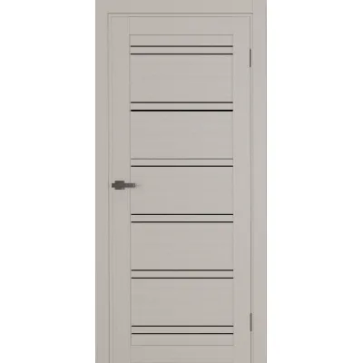 Межкомнатные Двери Terminus Ukrainian Doors UD-20 ПВХ Черное стекло ПВХ плёнка-1