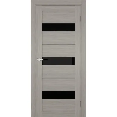 Межкомнатные Двери Terminus Ukrainian Doors UD-07 ПВХ Черное стекло ПВХ плёнка-0