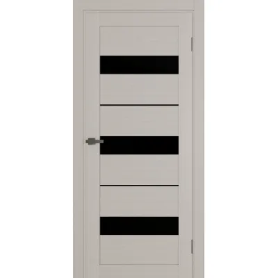 Межкомнатные Двери Terminus Ukrainian Doors UD-07 ПВХ Черное стекло ПВХ плёнка-1