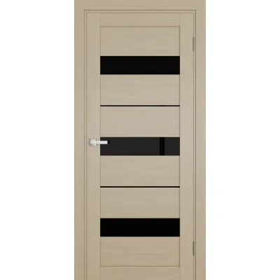 Межкомнатные Двери Terminus Ukrainian Doors UD-07 ПВХ Черное стекло ПВХ плёнка-2