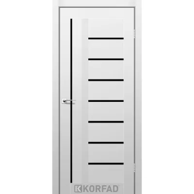 Межкомнатные Двери Korfad Aliano AL-03 Super PET Lacobel чорний ПВХ плёнка-0