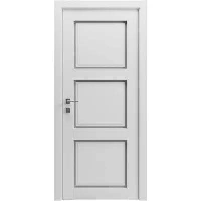 Межкомнатные Двери Rodos Cortes Dolce 3 ПГ белый мат Краска-0