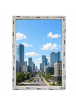 Металопластикове вікно Steko S500 глухе 1000 x 1200 мм