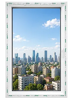 Металопластикове вікно REHAU EURO 60 поворотне 1000 x 800 мм