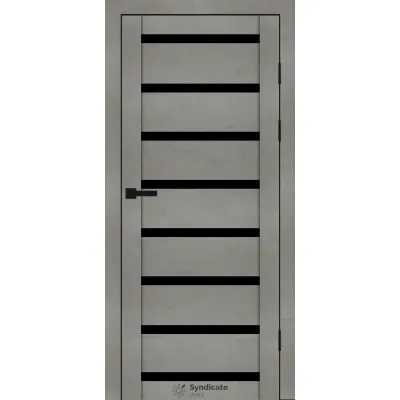 Міжкімнатні Двері Syndicate Doors SD-PVC-103 Чорне скло ПВХ плівка-2