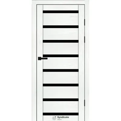 Міжкімнатні Двері Syndicate Doors SD-PVC-103 Чорне скло ПВХ плівка-4