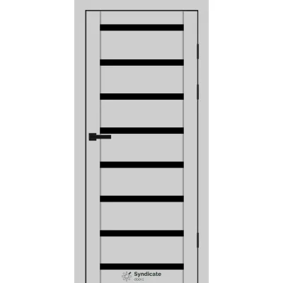 Міжкімнатні Двері Syndicate Doors SD-PVC-103 Чорне скло ПВХ плівка-9