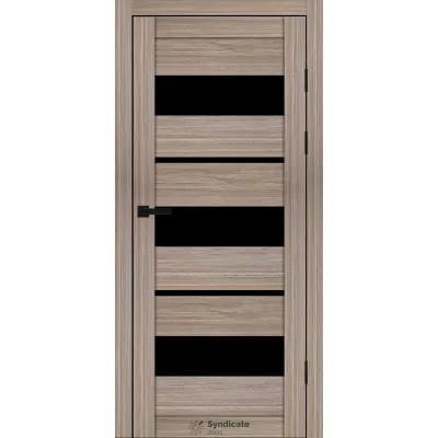 Міжкімнатні Двері Syndicate Doors SD-PVC-105 Чорне скло ПВХ плівка-14