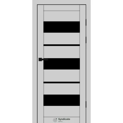 Міжкімнатні Двері Syndicate Doors SD-PVC-105 Чорне скло ПВХ плівка-16