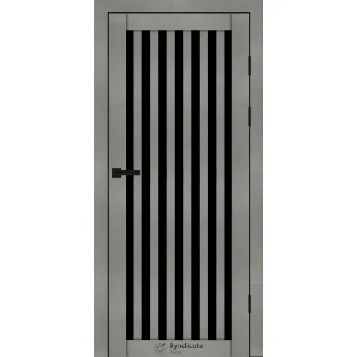 Міжкімнатні Двері Syndicate Doors SD-PVC-125 Чорне скло ПВХ плівка-2