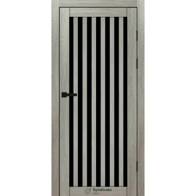 Міжкімнатні Двері Syndicate Doors SD-PVC-125 Чорне скло ПВХ плівка-9