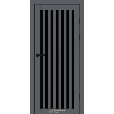 Міжкімнатні Двері Syndicate Doors SD-PVC-125 Чорне скло ПВХ плівка-12