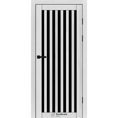 Міжкімнатні Двері Syndicate Doors SD-PVC-125 Чорне скло ПВХ плівка-16