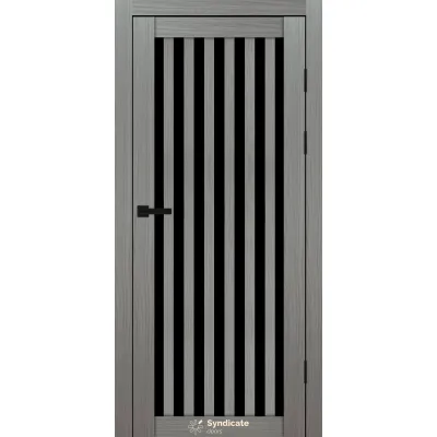 Міжкімнатні Двері Syndicate Doors SD-PVC-125 Чорне скло ПВХ плівка-5