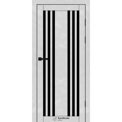 Межкомнатные Двери Syndicate Doors SD-PVC-126 Черное стекло ПВХ плёнка-5