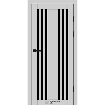 Межкомнатные Двери Syndicate Doors SD-PVC-126 Черное стекло ПВХ плёнка-11