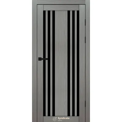 Межкомнатные Двери Syndicate Doors SD-PVC-126 Черное стекло ПВХ плёнка-7
