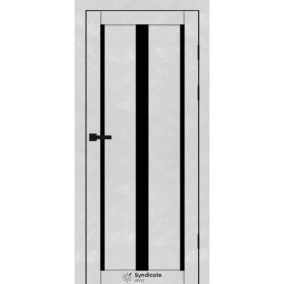 Міжкімнатні Двері Syndicate Doors SD-PVC-127 Чорне скло ПВХ плівка-1