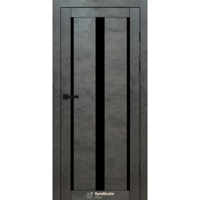 Міжкімнатні Двері Syndicate Doors SD-PVC-127 Чорне скло ПВХ плівка-4