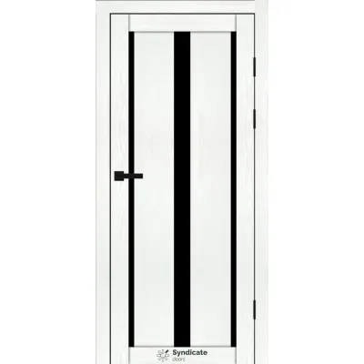 Міжкімнатні Двері Syndicate Doors SD-PVC-127 Чорне скло ПВХ плівка-6