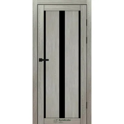 Міжкімнатні Двері Syndicate Doors SD-PVC-127 Чорне скло ПВХ плівка-8