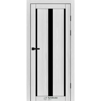 Міжкімнатні Двері Syndicate Doors SD-PVC-127 Чорне скло ПВХ плівка-0