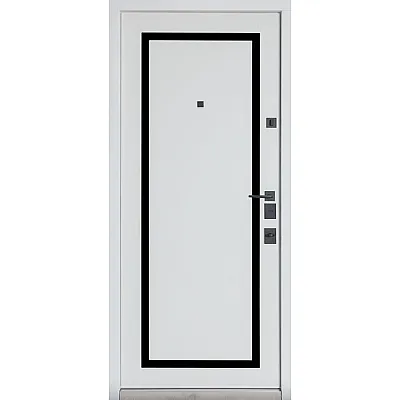 Вхідні Двері ТЕРМО ОЛІМП (квадро) Mottura 575/568 Оксид чорний/Білий матовий Булат-2