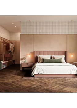 Виниловый SPC Ламинат BerryAlloc Zenn 55 Herringbone Glue down PALERMO 60002266