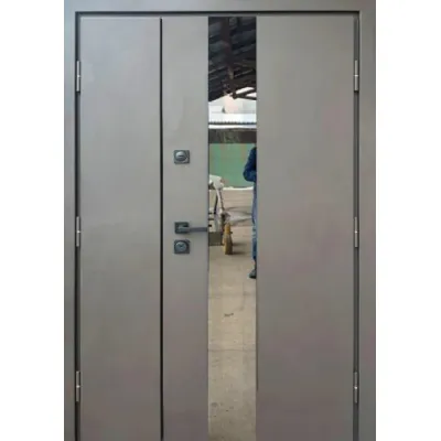 Входные Двери Стронг Вест 1200 коричневый песок/дуб темный Vinorit "Qdoors"-0