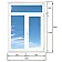Металопластикове вікно VEKA Softline двостулкове з фрамугою 1500 x 1900 мм-3-thumb