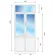 Металлопластиковые двери Steko IDEAL2000 с фрамугой 1400 x 2600-3-thumb