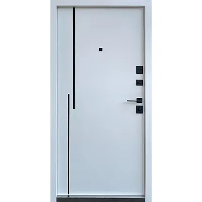 Вхідні Двері Ультра Крос-Аk антрацит/біла шагрень Qdoors-1