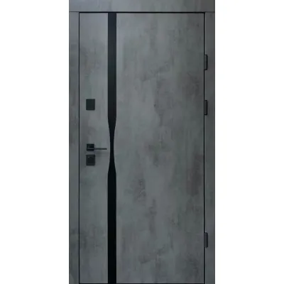 Вхідні Двері Ультра Лаунж-Аk оксид темний сірий шифер+дзеркало Qdoors-0