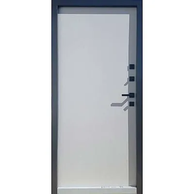Входные Двери ПРЕМИУМ Молоток 1 RAL 7024/Белое дерево Portalino-1