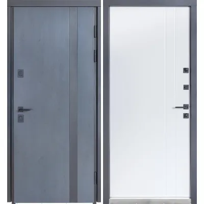 Вхідні Двері ТЕРМО ХАУС Kale 710/265 Темний антрацит/Вулична антрацит сірий-1