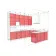 Модульная кухня Комфорт Хай-тек текстурированный 3х2,6м П-образная Дуб беленый, Дуб сонома-4-thumb