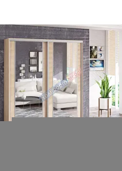 Шкаф-купе 1,5 метра "Модель 7" двухдверный дуб натуральный