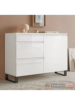 Комод минимализм Комфорт Flex 1 м из МДФ Белый в прихожую