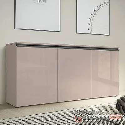 Большой комод Комфорт Флекс 1.5 м ДСП фасад Тоффи для обуви-0